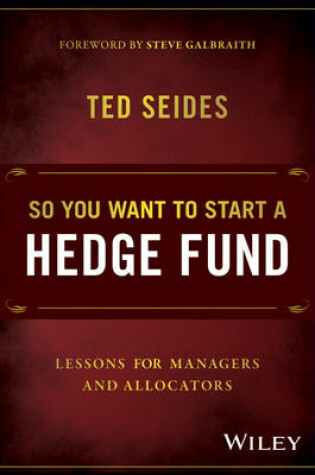 Cover of So You Want to Start a Hedge Fund