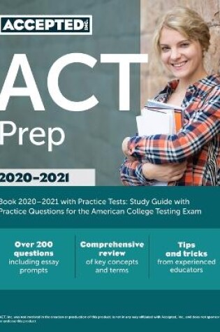 Cover of ACT Prep Book 2021-2022 with Practice Tests