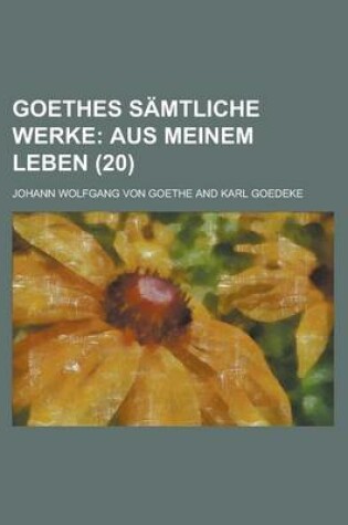 Cover of Goethes Samtliche Werke (20)