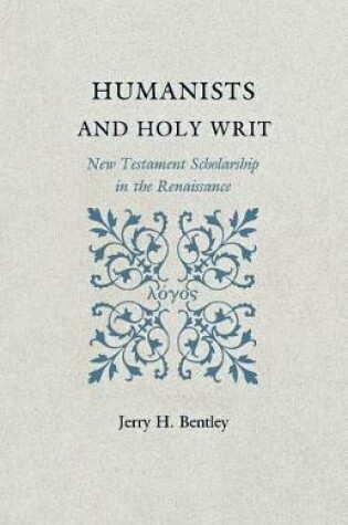 Cover of Humanists and Holy Writ