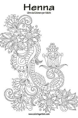 Cover of Henna Libro da Colorare per Adulti 1