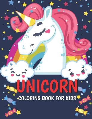 Book cover for Unicorn Coloring Book for Kids