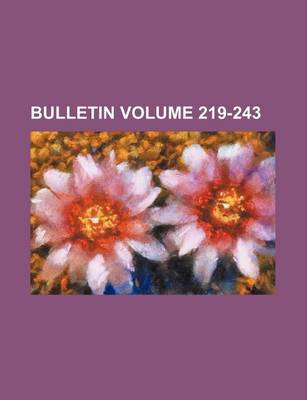 Book cover for Bulletin Volume 219-243