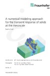 Book cover for A numerical modeling approach for the transient response of solids at the mesoscale.