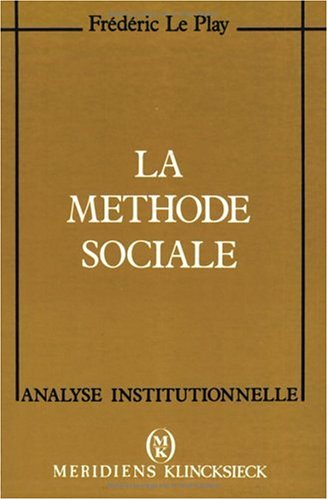 Book cover for La Methode Sociale