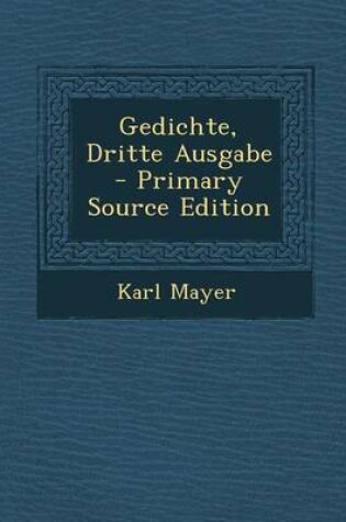 Cover of Gedichte, Dritte Ausgabe