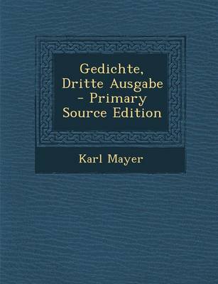 Book cover for Gedichte, Dritte Ausgabe