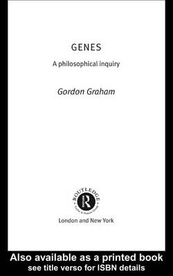 Book cover for Genes: A Philosophical Inquiry