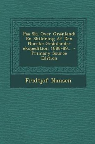 Cover of Paa Ski Over Gronland