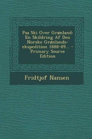 Cover of Paa Ski Over Gronland