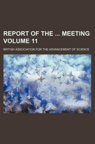 Cover of Report of the Meeting Volume 11