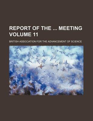 Book cover for Report of the Meeting Volume 11