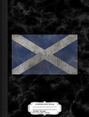 Book cover for Vintage Scotland Flag Composition Notebook