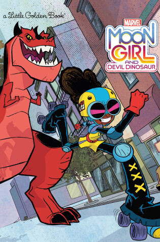 Cover of Moon Girl and Devil Dinosaur Little Golden Book (Marvel)