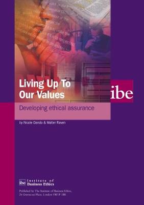 Book cover for Living Up to Our Values