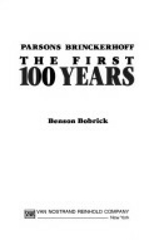 Cover of Parsons Brinckerhoff