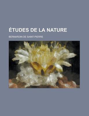 Book cover for Etudes de La Nature