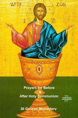 Book cover for Prayers for Before and After Holy Communion