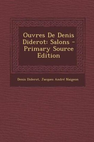 Cover of Ouvres de Denis Diderot
