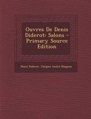 Book cover for Ouvres de Denis Diderot