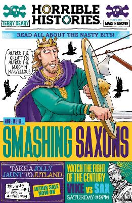 Book cover for Smashing Saxons (newspaper edition)