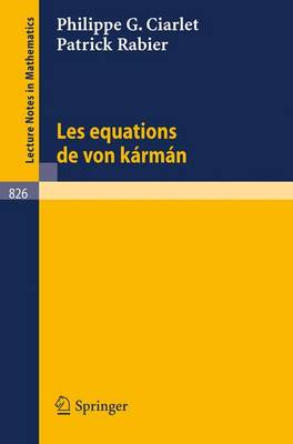 Book cover for Les Equations De Von Karman