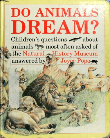 Book cover for Do Animals Dream?