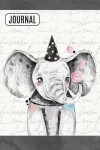 Book cover for Lined Journal Notebook Watercolor Baby Elephant