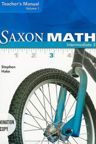 Cover of Saxon Math Intermediate 3, Volume 1