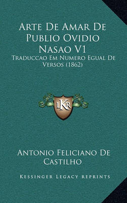 Book cover for Arte de Amar de Publio Ovidio Nasao V1