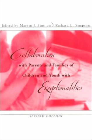 Cover of Collaboration with Parents and Families of Children and Youth with Exceptionalities