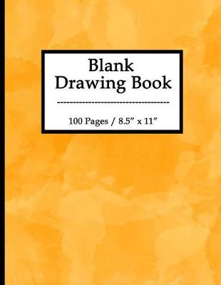 Book cover for Blank Drawing Book-Orange