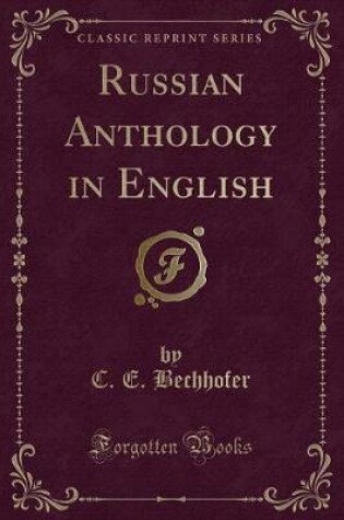 Cover of Russian Anthology in English (Classic Reprint)