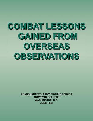 Book cover for Combat Lessons Gained from Overseas Observation