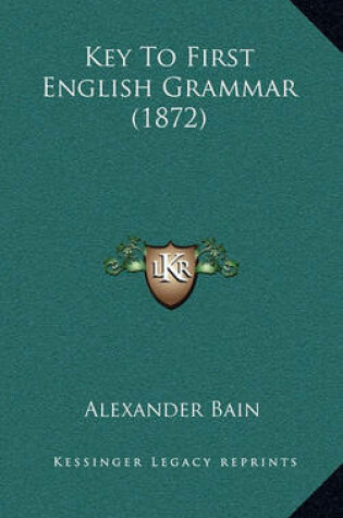 Cover of Key to First English Grammar (1872)