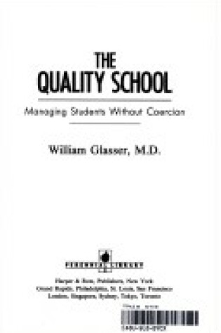 Cover of The Quality School