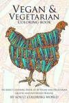 Book cover for Vegan & Vegetarian Coloring Book