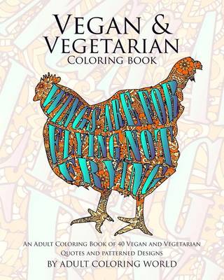 Book cover for Vegan & Vegetarian Coloring Book