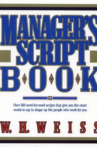 Cover of Manager's Script Book