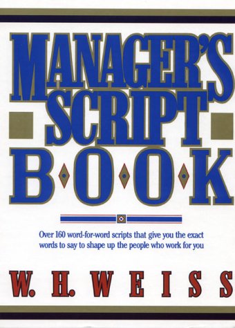 Book cover for Manager's Script Book