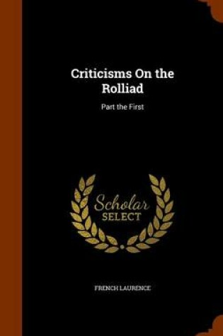 Cover of Criticisms on the Rolliad