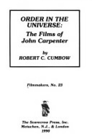 Cover of Order in the Universe