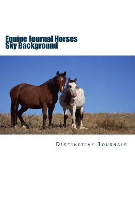 Book cover for Equine Journal Horses Sky Background
