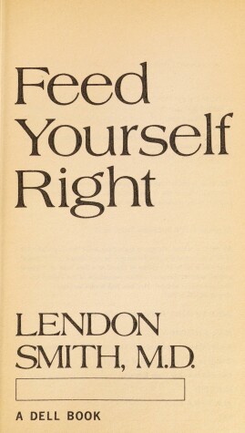 Book cover for Feed Yourself Right