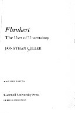 Cover of Flaubert- Uses of Unc Pb