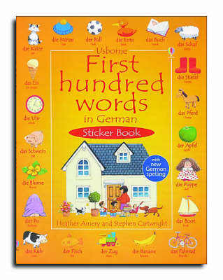 Book cover for First Hundred Words In German Sticker book