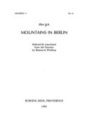 Cover of Mountains of Berlin