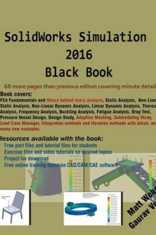 Cover of SolidWorks Simulation 2016 Black Book
