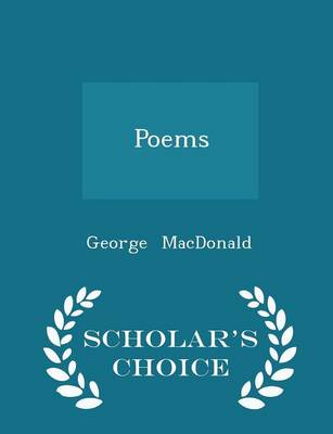 Book cover for Poems - Scholar's Choice Edition