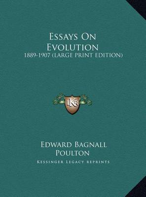 Book cover for Essays on Evolution